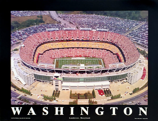 FedEx Field "Classic Aerial" Washington Redskins Gameday Poster Print - Aerial Views