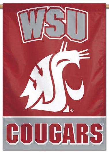 Washington State Cougars Official NCAA Team Logo Style NCAA Premium 28x40 Wall Banner - Wincraft Inc.