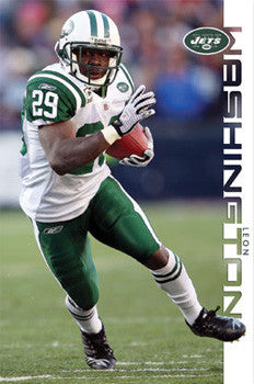 Leon Washington "Blazing" New York Jets Poster - Costacos 2009