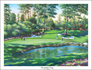 Golf Art "The Water Trap" (Furry Creek) Poster Print - Bentley House