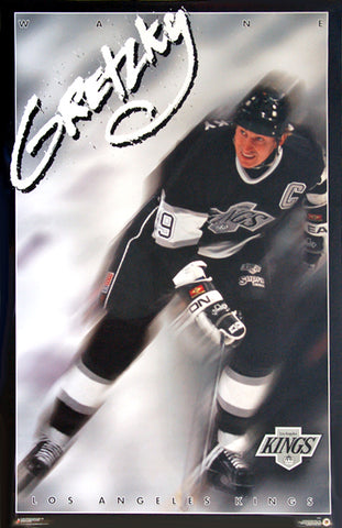 Wayne Gretzky "Bladerunner" Los Angeles Kings NHL Action Poster - Costacos Brothers 1995