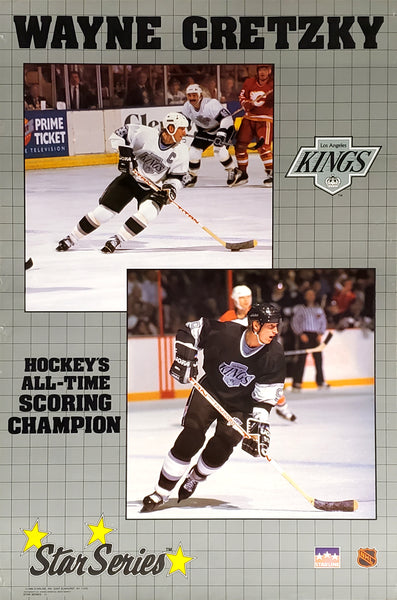 Wayne Gretzky "Hockey's All-Time Leading Scorer" Los Angeles Kings Poster - Starline 1989