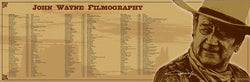 John Wayne Filmography Poster - Culturenik 2010