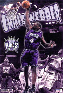 Chris Webber "Action" Sacramento Kings NBA Action Poster - Starline 2001