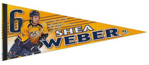 Shea Weber "Signature Series" Nashville Predators Premium Felt Collector's Pennant - Wincraft