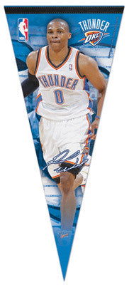 Russell Westbrook "BIG-TIME" Extra-Large Premium Felt Collector's Pennant