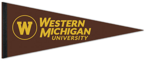 Western Michigan University WMU Broncos Official NCAA Team Logo Premium Felt Pennant - Wincraft Inc.
