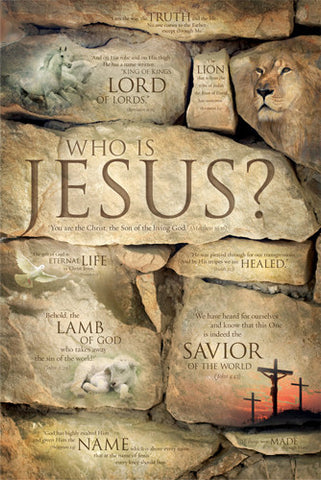 Who is Jesus? (10 Verses) Biblical Inspirational Poster - Slingshot
