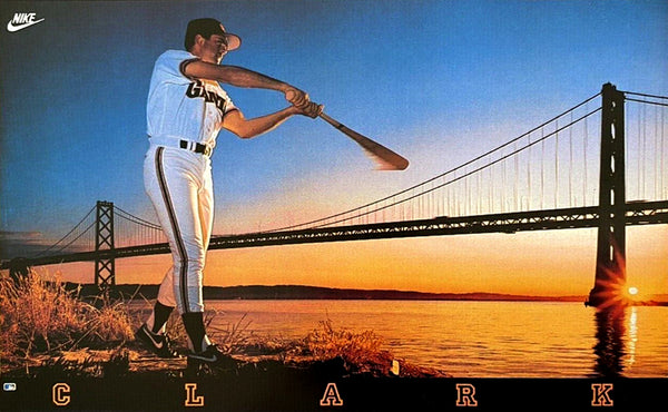 Will Clark "Bay Bridge Classic" San Francisco Giants MLB Baseball Poster - Nike 1989