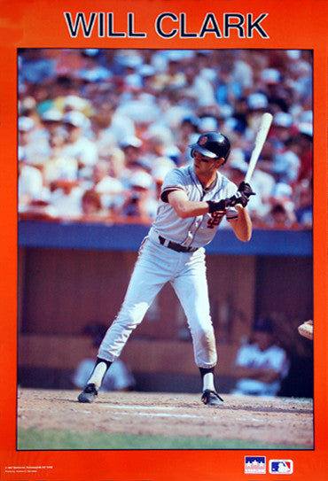 Will Clark Giants Classic (1987) San Francisco Giants Poster - Starl –  Sports Poster Warehouse