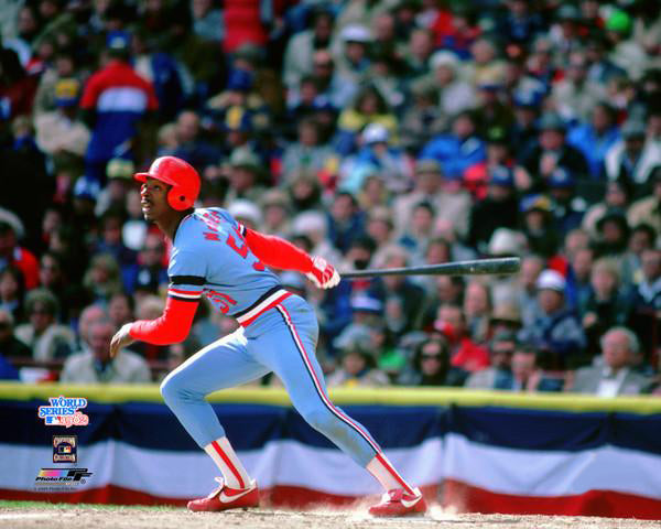 Willie McGee 1982 World Series Classic St. Louis Cardinals Premium Poster Print - Photofile
