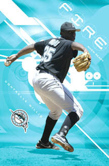 Dontrelle Willis "Fire When Ready" Florida Marlins MLB Poster - Costacos 2006