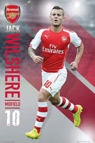 Jack Wilshere "Superstar" Arsenal FC Soccer Superstar Action Poster - GB Eye 2015
