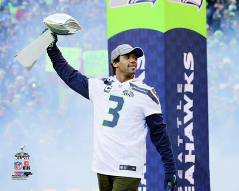 Russell Wilson "Your Trophy" Seattle Seahawks Premium Poster Print (2014) - Photofile 16x20