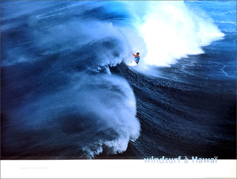 Windsurfing "Windsurf a Hawaii" Premium Poster Print by Bernard Biancotto - Pecheur d'Images