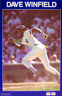 Dave Winfield "Extra Bases" New York Yankees Poster - Starline 1987