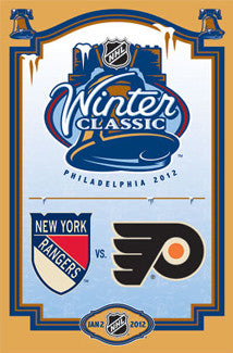 Winter Classic 2012 (Philadelphia Flyers vs. New York Rangers) Official Event Poster - Costacos Sports
