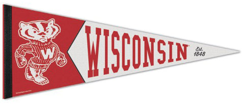 Wisconsin Badgers NCAA College Vault 1950s-Style Premium Felt Collector's Pennant - Wincraft Inc.