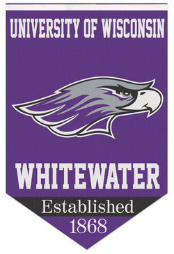 University of Wisconsin-Whitewater Warhawks Official NCAA Premium Felt Wall Banner - Wincraft