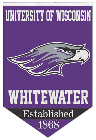 University of Wisconsin-Whitewater Warhawks Official NCAA Premium Felt Wall Banner - Wincraft