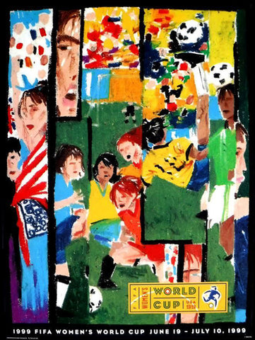 FIFA Women's World Cup 1999 USA Official Poster (Artist D. Yap) - Fine Art Ltd.