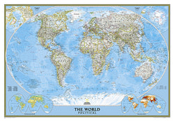 Map of the World National Geographic Classic Edition 30x43 Wall Map Poster - NG Maps