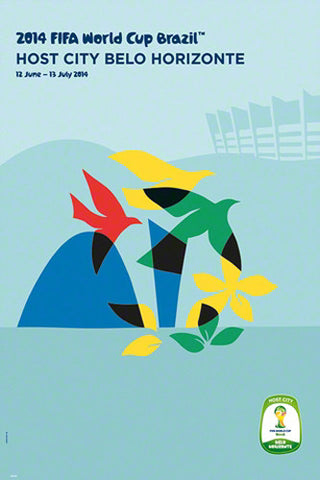 FIFA World Cup 2014 Official Venue Poster - Belo Horizonte (#0945)