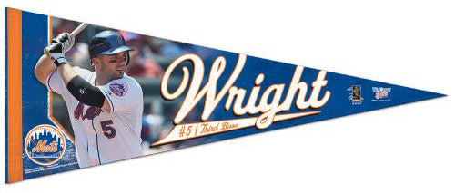 David Wright New York Mets Premium Felt Collector's Pennant (LE /2010) - Wincraft