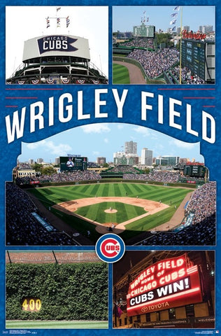 Wrigley Field "Celebration Wrigley" Chicago Cubs Official MLB Stadium Poster - Trends International
