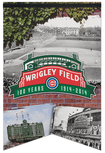 Wrigley Field 100th Anniversary (2014) Premium Felt Commemorative Banner - Wincraft