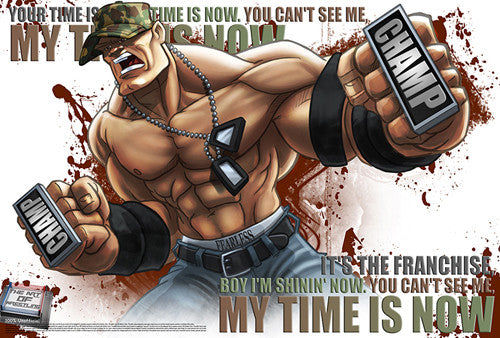 John Cena "My Time Is Now" WWE Superhero Ultimate Theme Art Poster - Starz (#37)