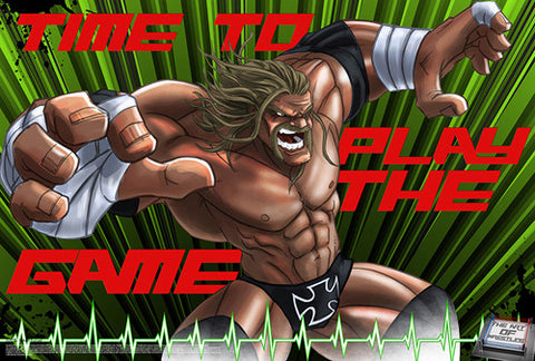Triple H "Time To Play the Game" WWE Superhero Ultimate Theme Art Poster - Starz (#39)