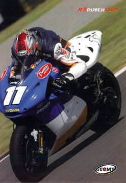 Ruben Xaus "MotoGP Action" Ducati Motorcycle Racing Poster - Suomy