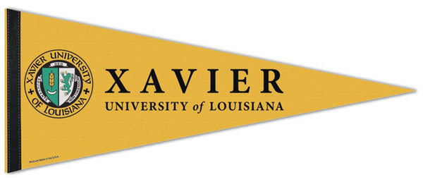 *B/O SHIPS MARCH 2025* Xavier University of Louisiana Gold Rush Official NCAA Team Logo Premium Felt Pennant - Wincraft Inc.