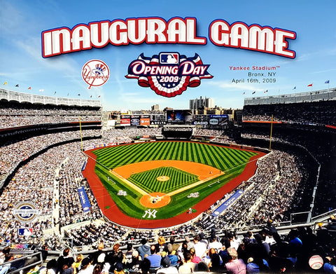 Yankee Stadium Inaugural Game 2009 New York Yankees Commemorative Poster Print - Photofile