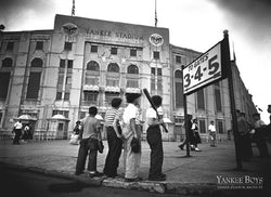 Yankee Stadium 1948 "Yankee Boys" Classic Black-and-White Baseball Poster - Image Source