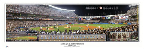 Last Night at Yankee Stadium (9/21/2008) Premium Panoramic Poster - Everlasting Images