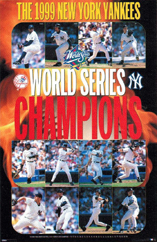 New York Yankees 1999 World Series Champs Commemorative Poster - Costacos Sports