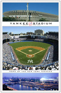 New York Yankees Old Yankee Stadium Tribute Commemorative Wall Poster - Costacos 2005