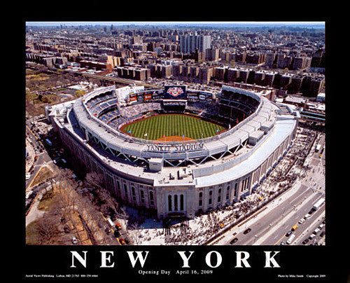 New Yankee Stadium Opening Day 2009 "From Above" Poster - Aerial Views