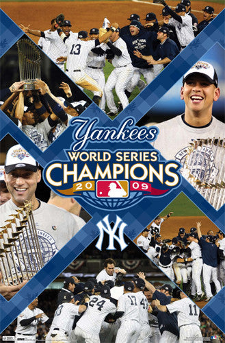 New York Yankees 2009 World Series Champions Commemorative Poster - Co –  Sports Poster Warehouse