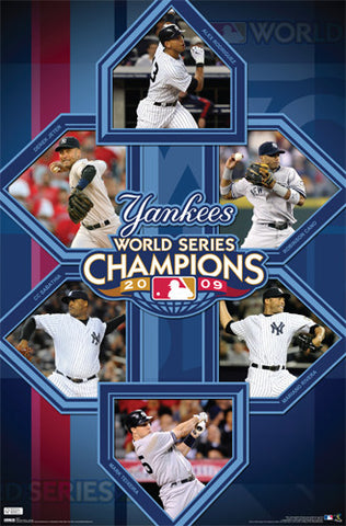 New York Yankees World Series Champions 2009 Commemorative Poster