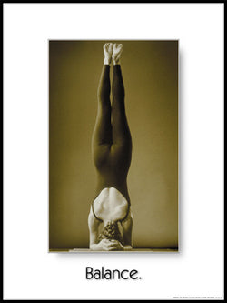 Yoga "Balance" (Headstand) Professional Fitness Poster - Fitnus Corp.