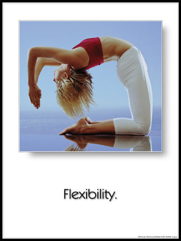 Yoga "Flexibility" (Camel Pose) Motivational Poster - Fitnus Corp.