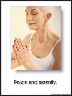 Yoga "Peace and Serenity" (Meditation) Poster - Fitnus