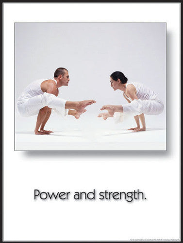 Yoga "Power and Strength" Motivational Poster - Fitnus Corp.