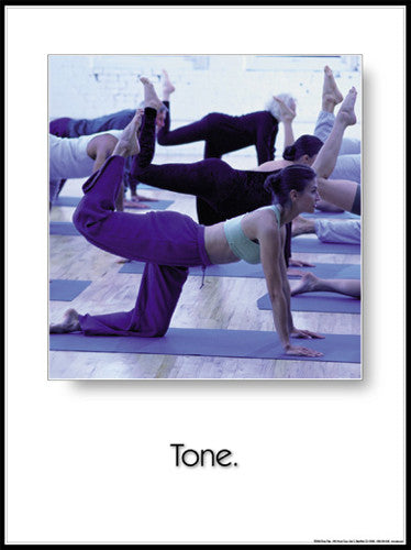 Beginning Yoga Instructional Fitness Wall Chart Poster - Fitnus