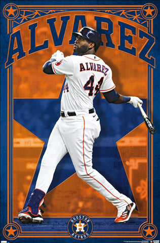 Yordan Alvarez Monster Blast Houston Astros MLB Baseball Poster - Co –  Sports Poster Warehouse
