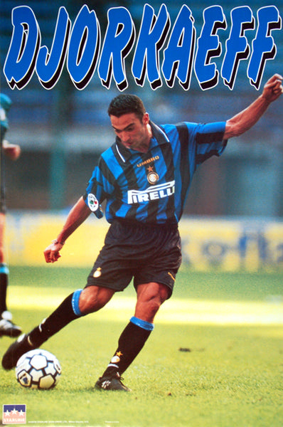 Youri Djorkaeff "Inter Milan Action" Soccer Poster - Starline Inc. 1997