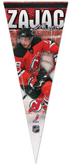 Travis Zajac "Signature" New Jersey Devils Premium Felt Collector's Pennant (L.E./ 2,009)